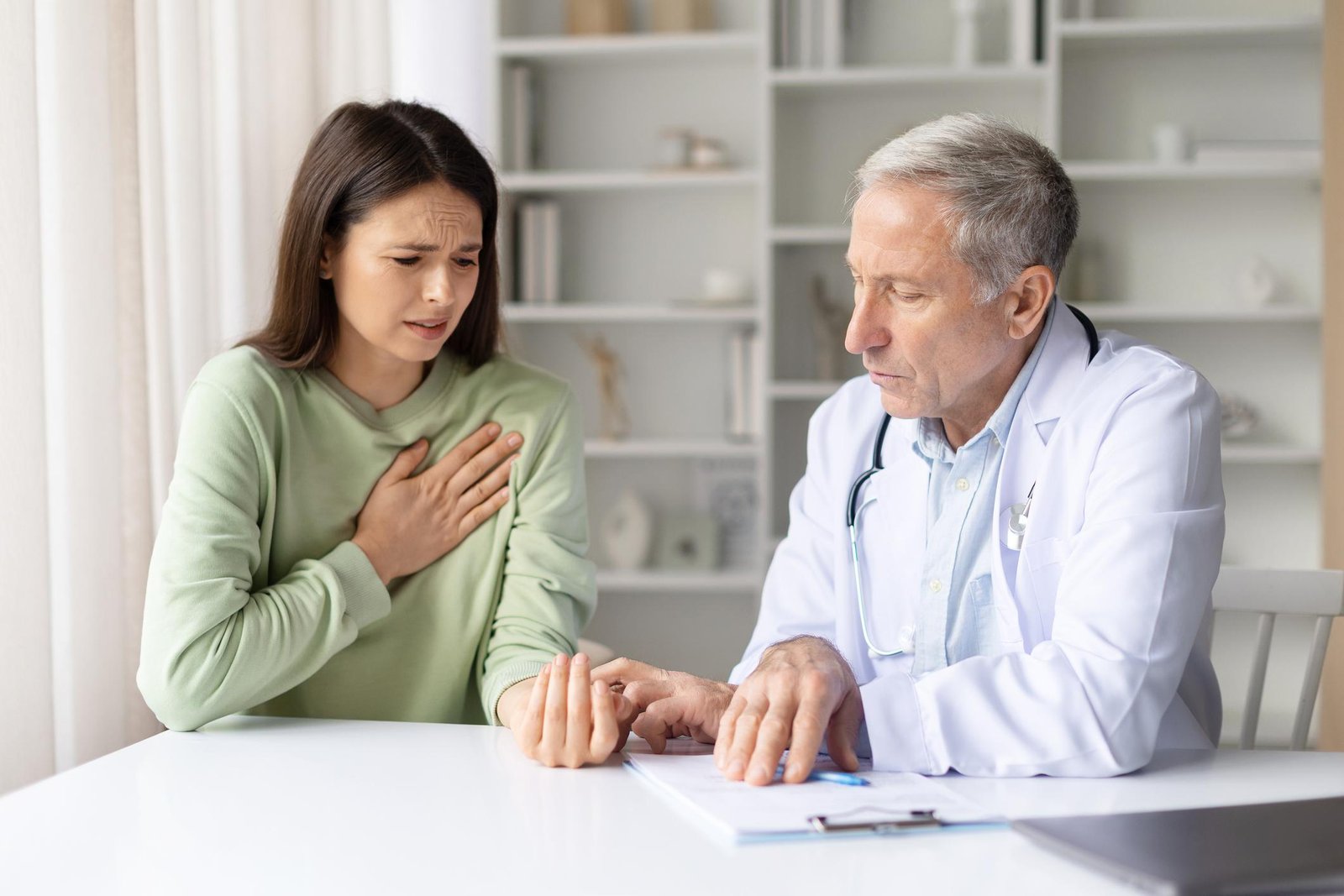 Tightness in chest after eating and heart related symptoms