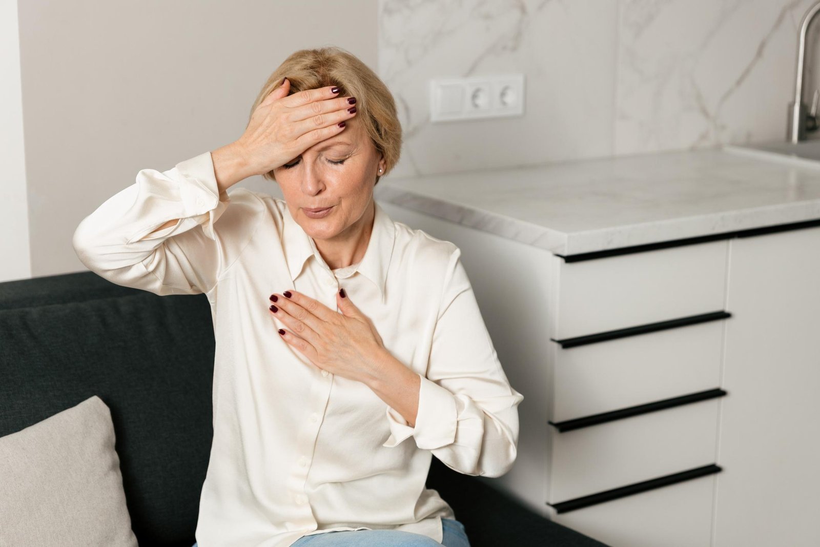Cardiologist performing heart testing for chest pain after eating